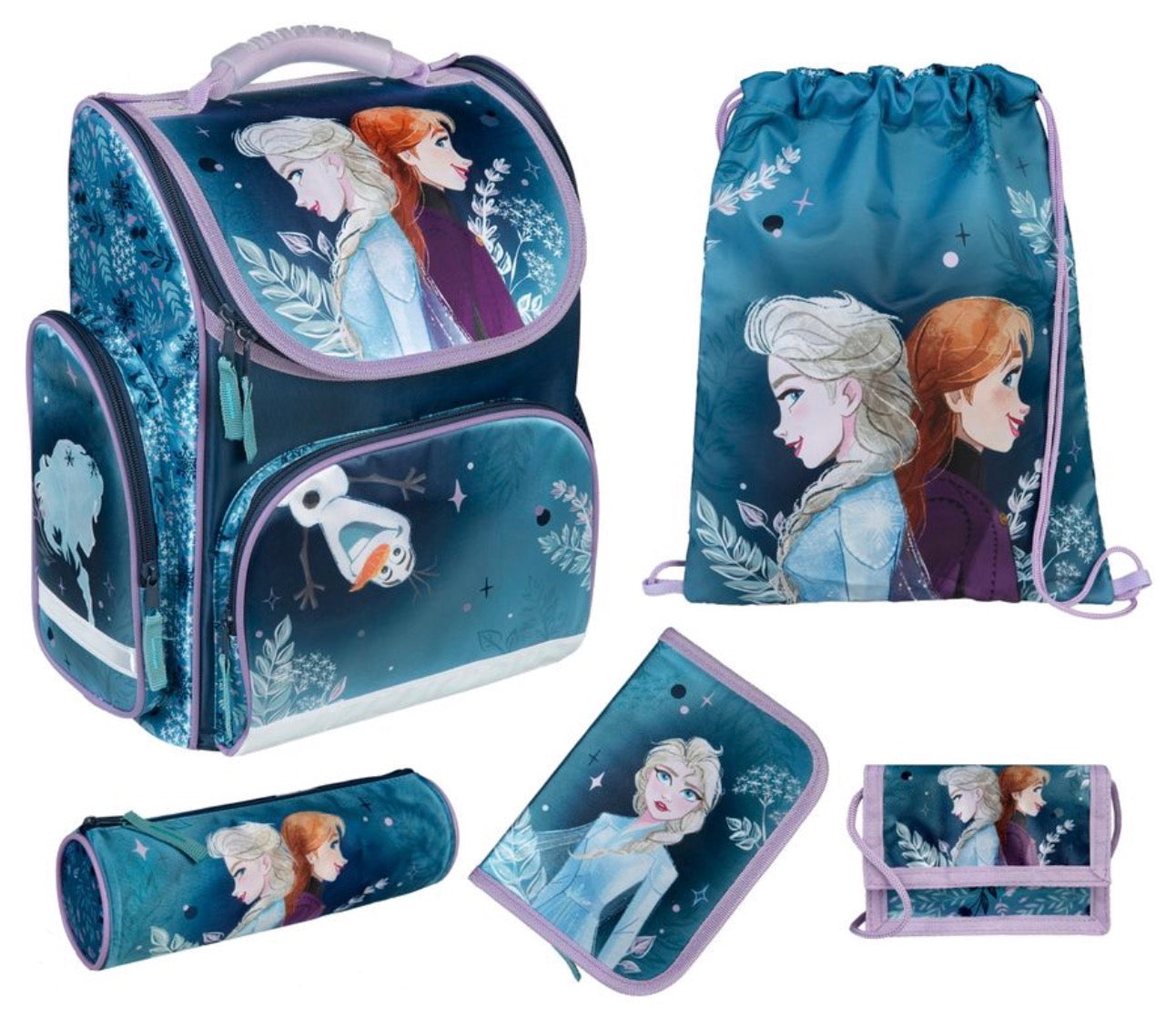 Frozen - CLOU Schulranzen Set, 5-teilig